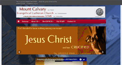 Desktop Screenshot of mtcalvarylutheran.org